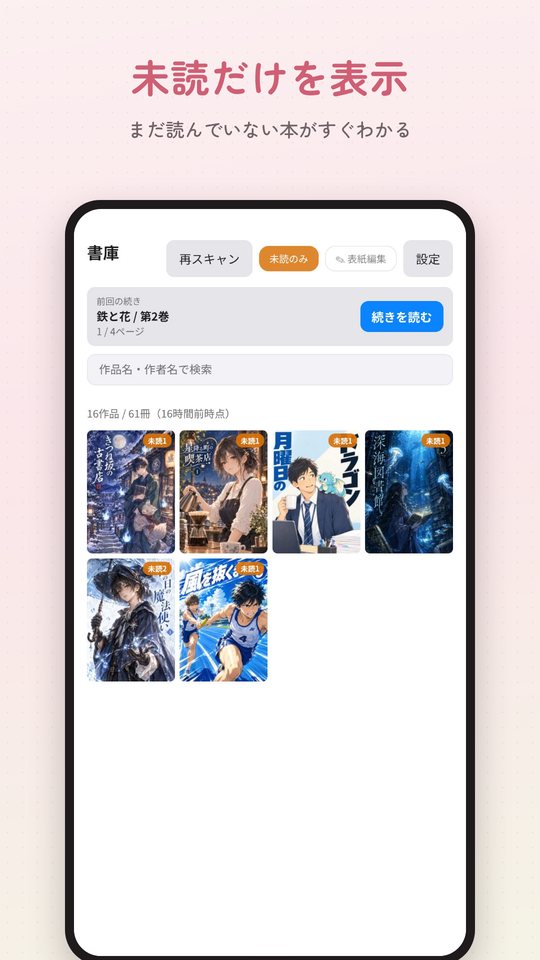 未読だけを表示